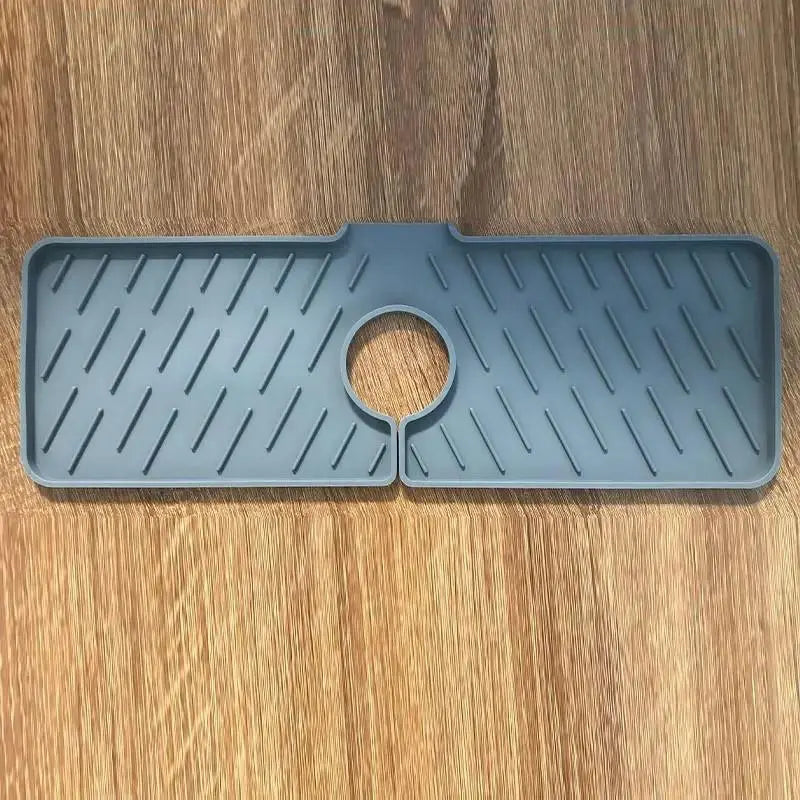 Silicone Sink Faucet Mat, 1 Count Waterproof Faucet Splash Guard, Sink Splash Guard, Splatter Guard, Household Kitchen Gadgets, Kitchen Accessories, Bathroom Accessories, Household Items, Bathroom Gadgets, Home Gadget, Room Accessories, Splash Pads