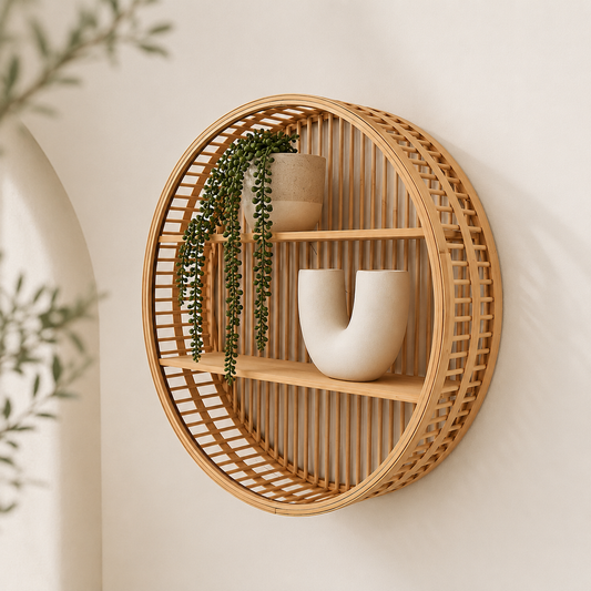Estantería Mural Aura | Decoración Natural para el Hogar