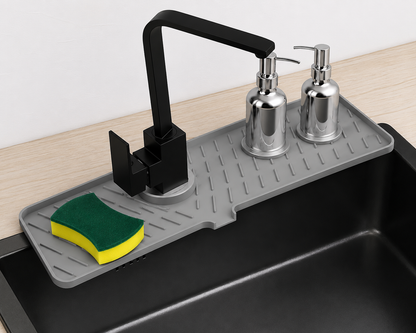Alfombrilla Antisalpicaduras para Grifo de Cocina | Silicona de Secado Rápido