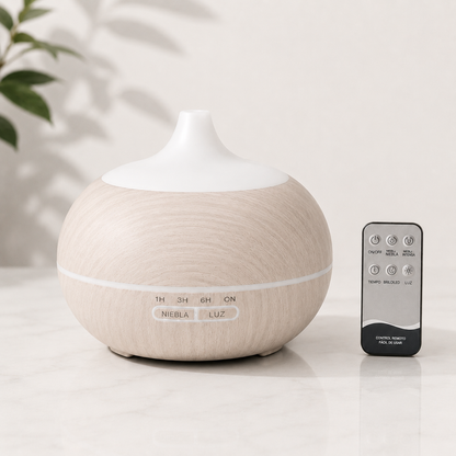 Bruma Esencial | Difusor de Aromaterapia LED con 6 Aceites Esenciales