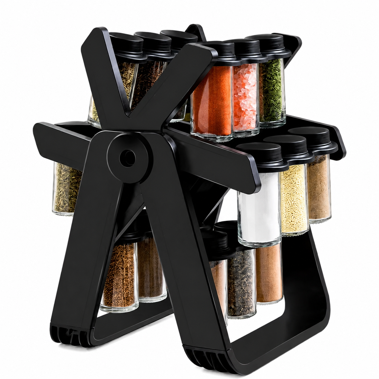 Especiero Giratorio 360° con Botes para Especias | Organizador de Cocina Moderno